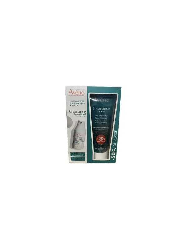 AVÈNE CLEANANCE PACK COMEDOMED 30 ML+ GEL NETTOYANT 200 ML -50%