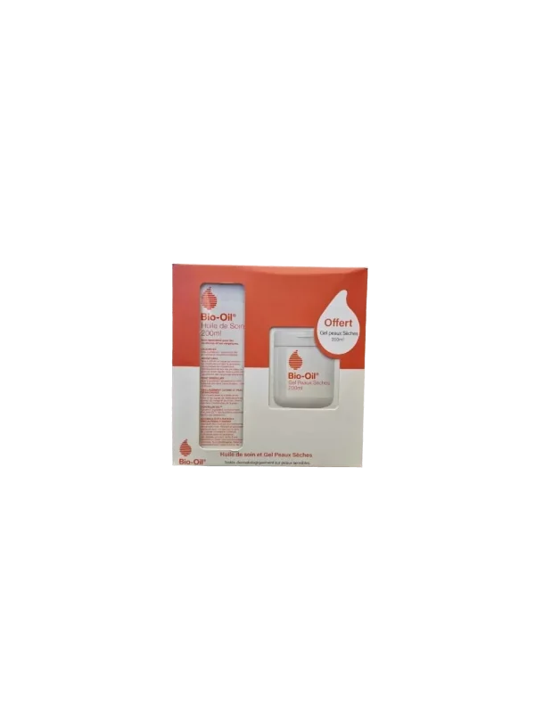 Bio-Oil Coffret Huile Sin de la peau spécialisés 200ml + Gel peaux sèches gratuit