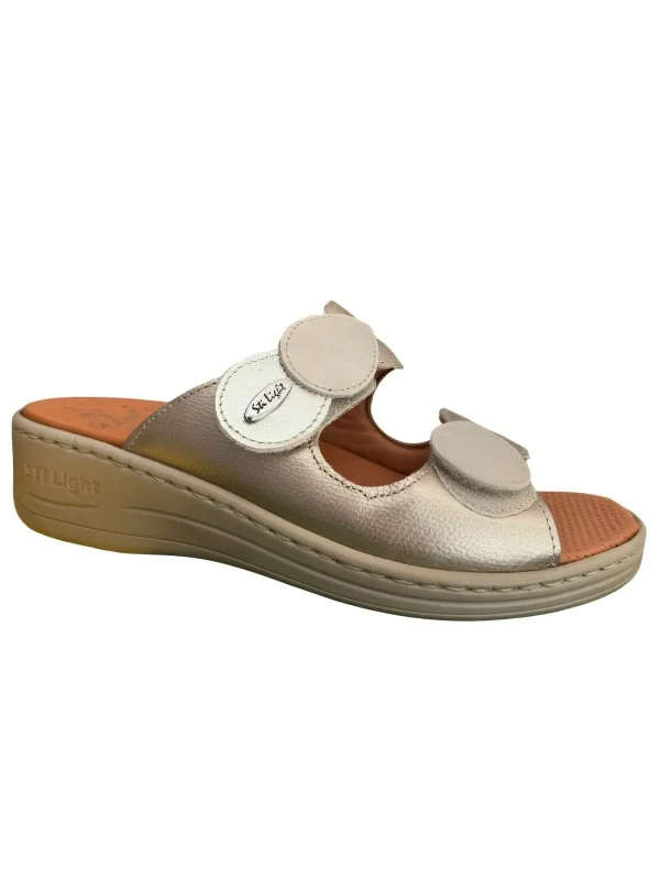 STI LIGHT - CLAQUETTES ORTHOPEDIQUES DORÉES AVEC ATTACHES
